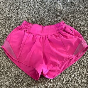 Women's Pink Lululemon Athletic Shorts